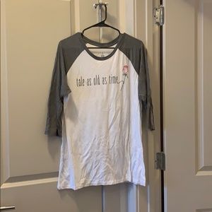 3/4 length “tale as old as time “ shirt
